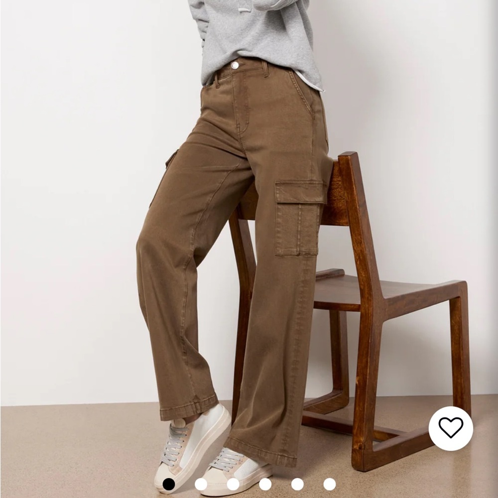 KUT from the Kloth Miller Wide Leg Pant-Olive